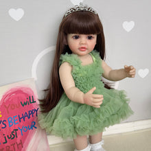 Load image into Gallery viewer, 22 Inch Adorable Newborn Baby Doll Lovely Reborn Girl Silicone Doll Full Body Baby Dolls Girl