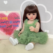 Load image into Gallery viewer, 22 Inch Adorable Newborn Baby Doll Lovely Reborn Girl Silicone Doll Full Body Baby Dolls Girl