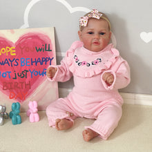 Load image into Gallery viewer, 21 Inch Adorable Reborn Baby Dolls Girl Cloth Body Realistic Newborn Toddler Doll Gift for Kids