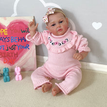 Load image into Gallery viewer, 21 Inch Adorable Reborn Baby Dolls Girl Cloth Body Realistic Newborn Toddler Doll Gift for Kids