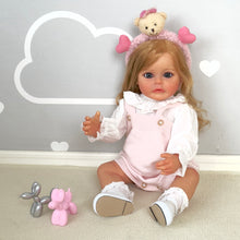 Load image into Gallery viewer, 22 inch Aorable Lifelike Reborn Baby Dolls Girl Full Silicone Body Realistic Newborn Toddler Baby Doll