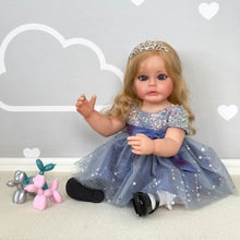 Load image into Gallery viewer, 22 inch Realistic Reborn Baby Dolls Girl Full Silicone Adorable Lifelike Newborn Toddler Baby Dolls Gift for Kids