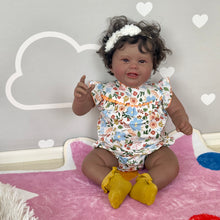 Загрузить изображение в средство просмотра галереи, 24 Inch 60cm Lifelike Reborn Toddler Girl Soft Cloth Body Realistic Newborn Baby Doll Gift for Kids