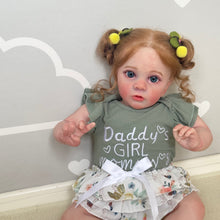 Cargar imagen en el visor de la galería, 24inch Adorable Reborn Toddlers Baby Dolls Girl Soft Silicone Newborn Baby Dolls Realistic Newborn Baby Dolls Gift for Kids