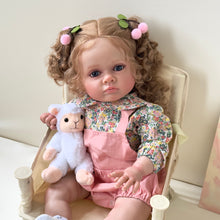 Load image into Gallery viewer, 23 Inch Lovely Adorable Newborn Baby Dolls girl Lifelike Soft Cloth Baby Doll Toddler Reborn Baby Dolls Gift