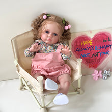 Load image into Gallery viewer, 23 Inch Lovely Adorable Newborn Baby Dolls girl Lifelike Soft Cloth Baby Doll Toddler Reborn Baby Dolls Gift