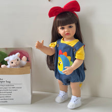 Load image into Gallery viewer, 22 Inch Adorable Reborn Baby Dolls Girl Full Silicone Body Cuddly Toddler Baby Dolls Lifelike Newborn Baby Dolls Gift