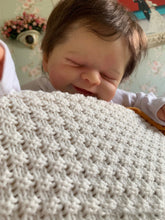Load image into Gallery viewer, 19 Inch Adorable Sleeping Realistic Reborn Baby Dolls Cute Smiling Silicone Baby Girl Doll Preemie Lifelike Reborn Dolls
