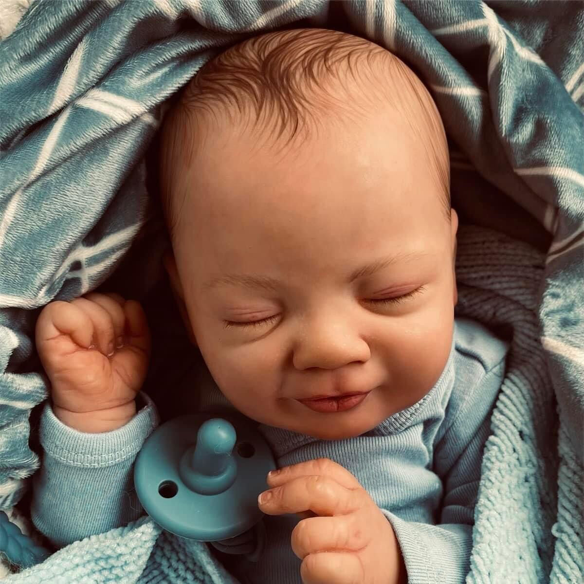 19 Inch Real Reborn Baby Dolls Silicone Vinyl Sleeping Reborn Baby Gir