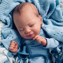 Загрузить изображение в средство просмотра галереи, 19 Inch Real Reborn Baby Dolls Silicone Vinyl Sleeping Reborn Baby Girl Doll Preemie Lifelike Reborn Baby Doll Toddler