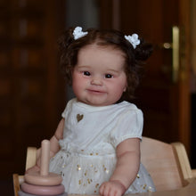 Cargar imagen en el visor de la galería, 24 Inch Lovely Cuddly Newborn Baby Dolls Handmade Realistic Reborn Toddler Dolls Girl Gist for Kids 3+