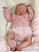 Carregar imagem no visualizador da galeria, 19 Inch Sleeping Reborn Baby Dolls Girl HandMade Lifelike Silicone Baby Doll