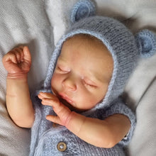 Cargar imagen en el visor de la galería, 18 Inch Sleeping Newborn Baby Dolls Cloth Body Lifelike Reborn Baby Doll Girl Birthday Xmas Gift for Kids Age 3+