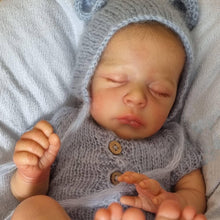 Cargar imagen en el visor de la galería, 18 Inch Sleeping Newborn Baby Dolls Cloth Body Lifelike Reborn Baby Doll Girl Birthday Xmas Gift for Kids Age 3+