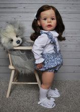 Laden Sie das Bild in den Galerie-Viewer, Lebensechte Reborn-Babypuppe, realistische Neugeborenen-Babypuppe, 61 cm, Reborn-Babypuppen, die echt aussehen, beschwerter Stoffkörper, Geburtstags- und Weihnachtsgeschenk für Neugeborene