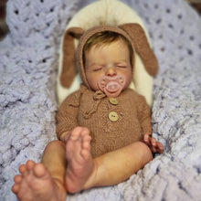 Carregar imagem no visualizador da galeria, 20 Inch Sleeping Realistic Newborn Baby Dolls Lifelike Reborn Baby Doll Cloth Body Cuddly Baby Doll Girl