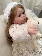 Load image into Gallery viewer, 24 Inch Reborn Toddler Girl Soft Cloth Body Adorable Newborn Baby Doll Gift for Kids