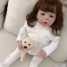 Load image into Gallery viewer, 24 Inch 60cm Reborn Toddler Girl Weighted Soft Cloth Body Reborn Baby Doll Newborn Babies Gift for Kids