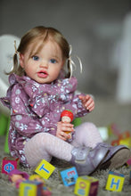 Load image into Gallery viewer, Lifelike Reborn Toddler Lottie Realistic Reborn Baby Doll Real Life 24 Inch Reborn Baby Dolls That Look Real Weighted Cloth Body Newborn Babies Birthday Xmas Gift for Kids