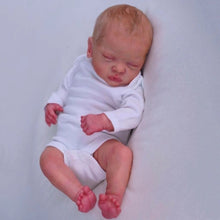 Laden Sie das Bild in den Galerie-Viewer, Reborn Baby Doll 19 Zoll Realistische Neugeborene Babypuppe Lebensechte Reborn Baby Mädchen Schlafende Weiche Silikon Vinyl Puppen