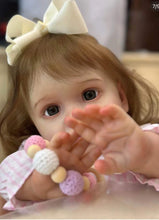 Laden Sie das Bild in den Galerie-Viewer, Große Reborn-Babypuppen, die echt aussehen, 26 Zoll, Reborn-Kleinkindpuppe, gerade Beine, realistische Babypuppen, Mädchen, molliger Körper, Silikon, Geburtstagsgeschenk für Neugeborene