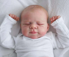 Load image into Gallery viewer, 18 Inch Lovely Lifelike Realistic Newborn Baby Dolls Silicone Full Body Cuddly Sleeping Reborn Baby Doll Girl Birthday Xmas Gift for Kids Age 3+