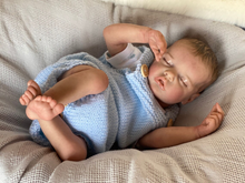 画像をギャラリービューアに読み込む, 18 Inch Lovely Realistic Newborn Baby Dolls Soft Silicone Real Looking Sleeping Reborn Baby Doll Girl Birthday Xmas Gift for Kids Age 3+
