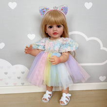 Load image into Gallery viewer, 22 Inch Graceful Newborn Baby Doll Beautiful Toddler Reborn Girl Full Silicone Body Doll Girl