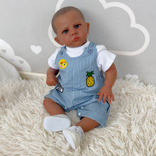 Load image into Gallery viewer, 23 Inch Cuddly Reborn Baby Doll Black African American Soft Cloth Baby Doll Toddler Reborn Baby Boy