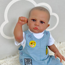 Load image into Gallery viewer, 23 Inch Cuddly Reborn Baby Doll Black African American Soft Cloth Baby Doll Toddler Reborn Baby Boy