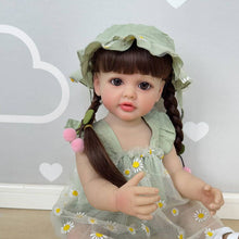 Load image into Gallery viewer, 22 Inch Adorable Newborn Baby Doll Lovely Reborn Girl Silicone Doll Full Body Gift for kids