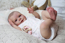 Load image into Gallery viewer, Pinky Reborn Lovely Smile 20 Inch 50 cm Painted Hair Reborn Baby Dolls with Cuddly Body Realistic Reborn Girl Toys