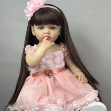 Load image into Gallery viewer, Betty 22-inch European & American Style Realistic Doll | Changeable Wigs + Expressive Big Eyes | Multiple Fashion Outfits
