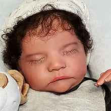 Carregar imagem no visualizador da galeria, 19 inch Sleeping Lifelike Reborn Baby Dolls LouLou Realistic Newborn Baby Doll Cuddly Silicone Vinyl Baby Dolls Girl Gift
