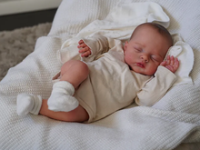 Load image into Gallery viewer, Irys 19-inch Hand-Painted Reborn Baby Doll with Closed Eyes | Soft Body Realistic Baby Doll | Gift-Ready Bag for Kids