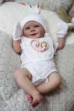 Load image into Gallery viewer, Pinky Reborn Lovely Smile 20 Inch 50 cm Painted Hair Reborn Baby Dolls with Cuddly Body Realistic Reborn Girl Toys