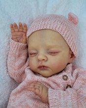 Carica l'immagine nel visualizzatore di Gallery, Pinky Reborn 19" Soft Body Twin Dolls in Gift Box Hand-Painted Reborn Twin Baby Dolls Set