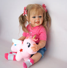 Load image into Gallery viewer, Realistic Looking Reborn Baby Doll Girl Handmade Lifelike Newborn Baby Dolls Soft Silicone Vinyl Full Body Reborn Babies