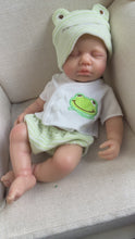 Load and play video in Gallery viewer, Ultra Realistic 12 Inch Solid Silicone Reborn Baby Doll Mini Playmate Toy Softly Reallife Sleepping Doll Model