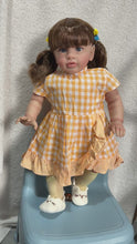 Carica e avvia il video nel visualizzatore di galleria, Pippa 26 Inch Collectible reborn dolls Weighted reborn baby doll feels real Custom reborn doll with birth certificate  CE certified
