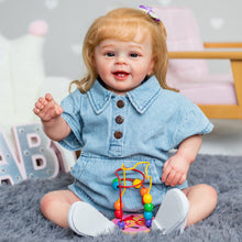 Load image into Gallery viewer, Newborn Reborn Toddler Baby Doll Girl Weighted Cloth Body 24 Inch Silicone Reborn Baby Doll