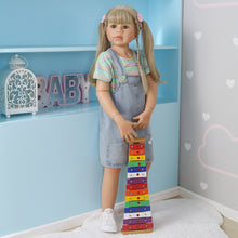 Carica l'immagine nel visualizzatore di Gallery, 39 Inch Masterpiece Doll Big Size Standing Reborn Toddler Girl Jennifer