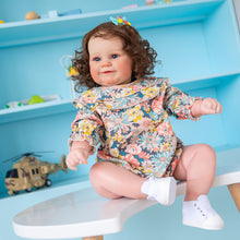 Cargar imagen en el visor de la galería, Reborn Toddler Girls 24 Inch Soft Silicone Reborn Baby Dolls Weighted Newborn Baby Dolls