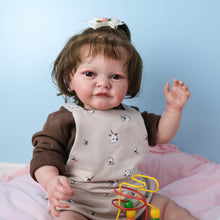 Load image into Gallery viewer, Lifelike 24 inch 61cm Lovely Reborn Baby Doll Girl Realistic Looking Baby Doll Vinyl Soft Silicone Toddler Doll Toy