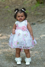 Load image into Gallery viewer, 28 Inch 70cm Toddler Girl Reborn Doll Soft Silicone Reborn Baby Doll Newborn Cuddly Black African American Baby Doll