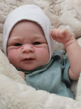 Carica l'immagine nel visualizzatore di Gallery, Real Life Reborn Baby Dolls Elijah Soft Silicone Cloth Body Realistic Newborn Baby Doll Birthday Gift