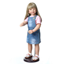 Carica l'immagine nel visualizzatore di Gallery, 34" Standing Big Toddler Girl Reborn Doll Masterpiece Ball Jointed Nicole