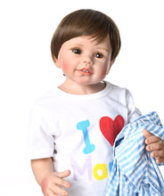 Carica l'immagine nel visualizzatore di Gallery, 28" Hard Vinyl Reborn Toddler Masterpiece Doll Handmade Boy Model Dana