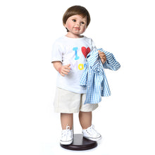 Carica l'immagine nel visualizzatore di Gallery, 28" Hard Vinyl Reborn Toddler Masterpiece Doll Handmade Boy Model Dana
