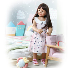 Carica l'immagine nel visualizzatore di Gallery, 34" Standing Reborn Big Toddler Girl Ball Jointed Masterpiece Doll Elma